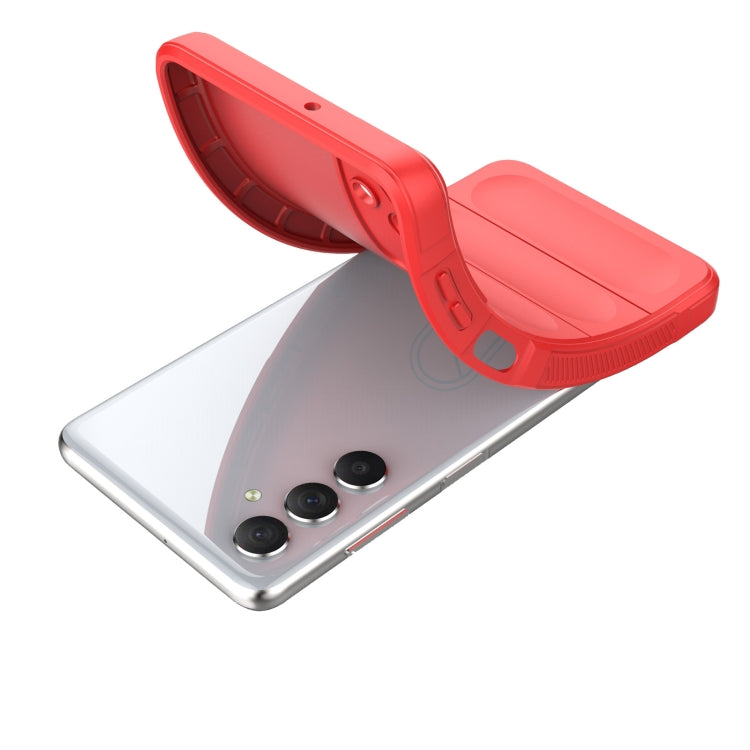 For Samsung Galaxy M54 5G Magic Shield TPU + Flannel Phone Case(Black) by buy2fix