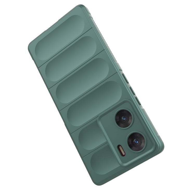 For vivo V29e 4G Global Magic Shield TPU + Flannel Phone Case(Light Blue) - vivo Cases by buy2fix | Online Shopping UK | buy2fix
