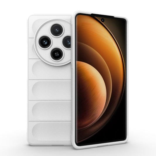 For vivo X100 5G Magic Shield TPU + Flannel Phone Case(White) - vivo Cases by buy2fix | Online Shopping UK | buy2fix