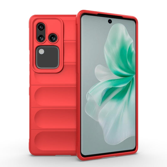 For vivo S18 5G Magic Shield TPU + Flannel Phone Case(Red) - vivo Cases by buy2fix | Online Shopping UK | buy2fix