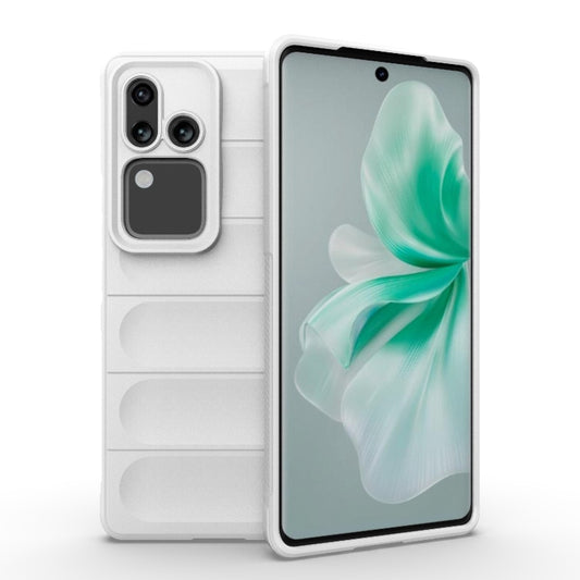 For vivo S18 5G Magic Shield TPU + Flannel Phone Case(White) - vivo Cases by buy2fix | Online Shopping UK | buy2fix