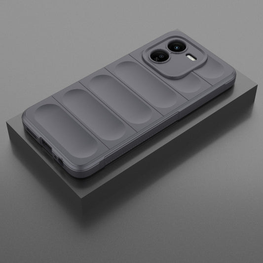 For vivo iQOO Z9X 5G Magic Shield TPU + Flannel Phone Case(Dark Grey) - vivo Cases by buy2fix | Online Shopping UK | buy2fix