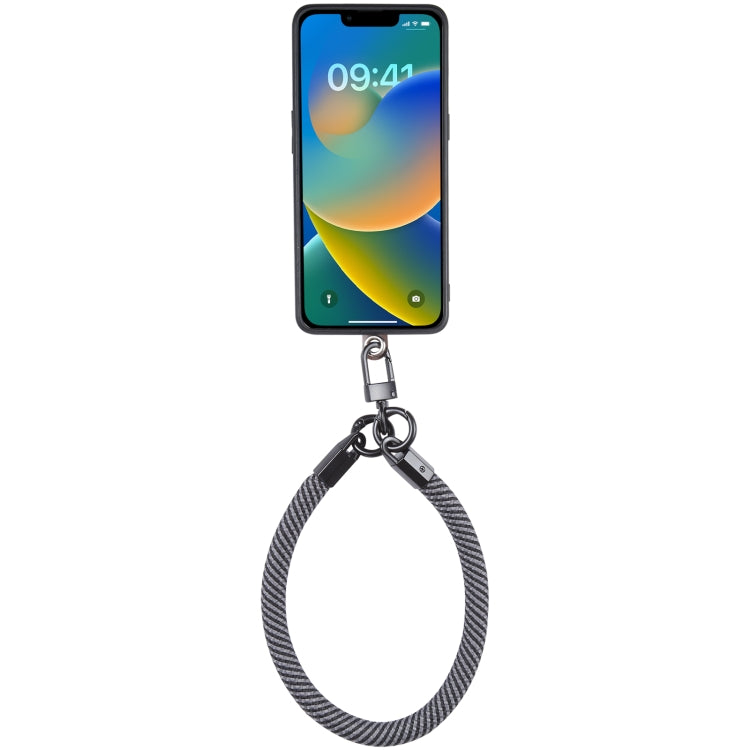 Universal Phone Short Lanyard(Black + Grey) - Lanyards & Wrist Straps by buy2fix | Online Shopping UK | buy2fix