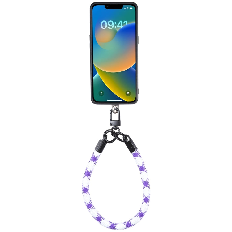 Universal Phone Short Lanyard(Purple + White) - Lanyards & Wrist Straps by buy2fix | Online Shopping UK | buy2fix