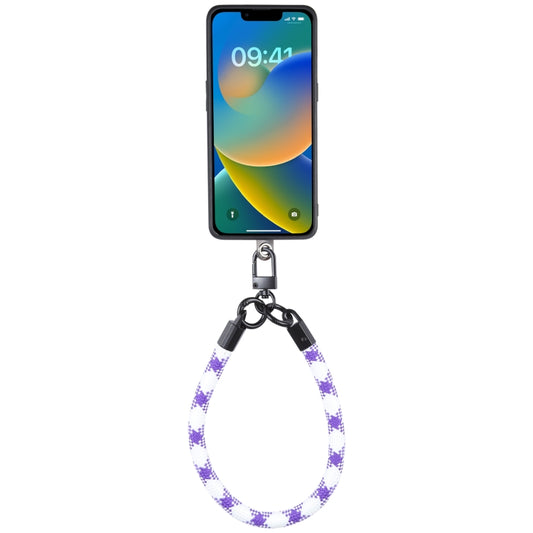 Universal Phone Short Lanyard(Purple + White) - Lanyards & Wrist Straps by buy2fix | Online Shopping UK | buy2fix