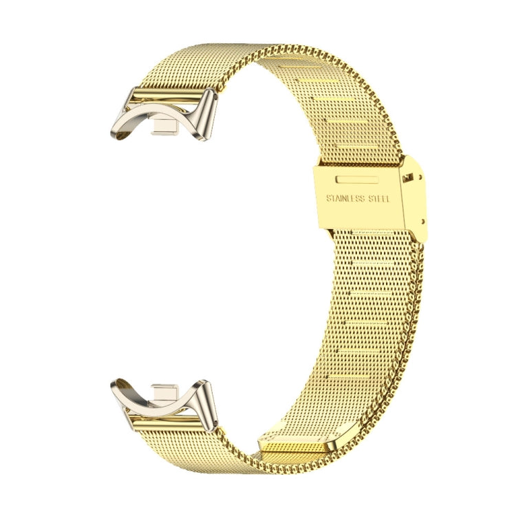 For Xiaomi Smart Band 10 / 9 / 8 Mijobs Milan Buckle Metal Stainless Steel Watch Band(Gold+Light Gold) - Watch Bands by MIJOBS | Online Shopping UK | buy2fix