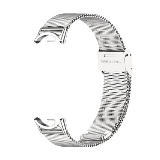 For Xiaomi Smart Band 10 / 9 / 8 Mijobs Milan Buckle Metal Stainless Steel Watch Band(Silver) - Watch Bands by MIJOBS | Online Shopping UK | buy2fix