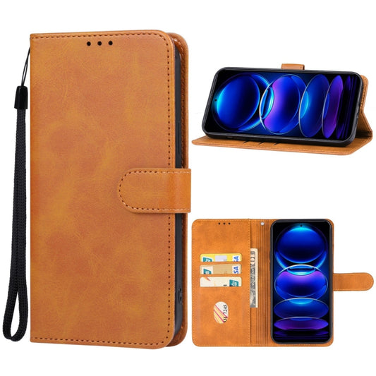 For Xiaomi Redmi Note 13 Pro 5G Leather Phone Case(Brown) - Xiaomi Cases by buy2fix | Online Shopping UK | buy2fix