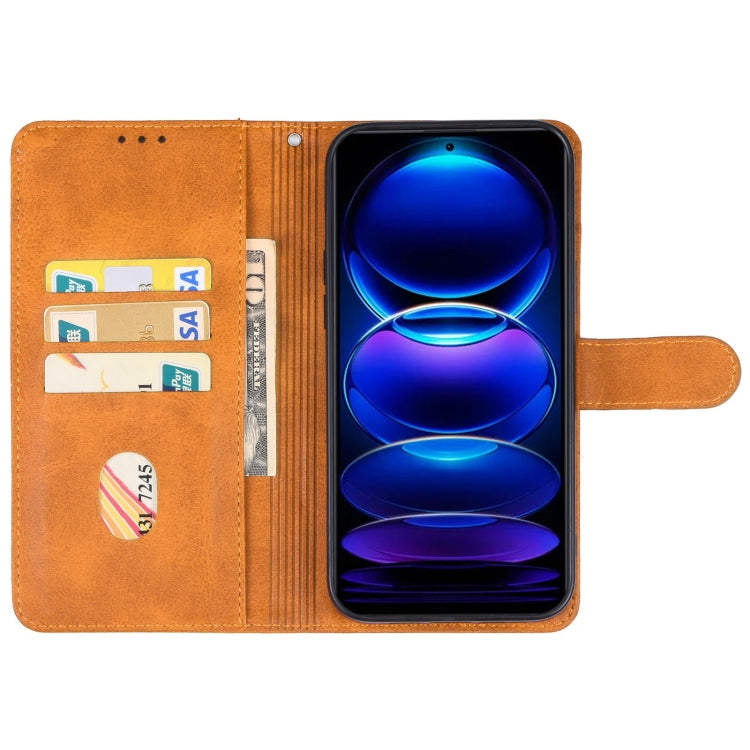 For Xiaomi Redmi Note 13 Pro 5G Leather Phone Case(Brown) - Xiaomi Cases by buy2fix | Online Shopping UK | buy2fix