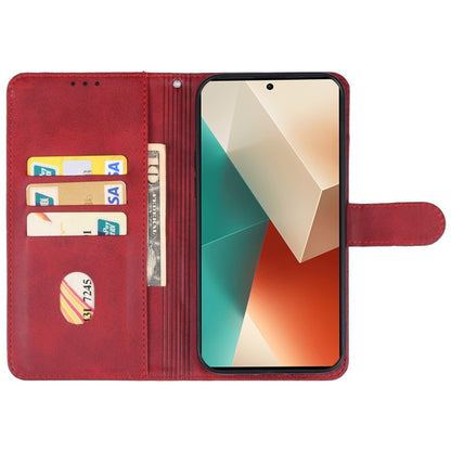 For Xiaomi Redmi Note 13 4G Leather Phone Case(Red) - Xiaomi Cases by buy2fix | Online Shopping UK | buy2fix