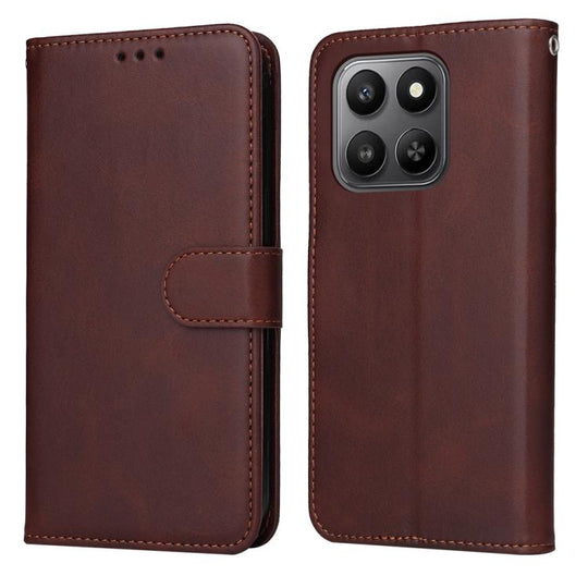 For Honor 400 Smart 5G / X7d 4G / Play 10T 5G Classic Calf Texture Flip Leather Phone Case(Brown)