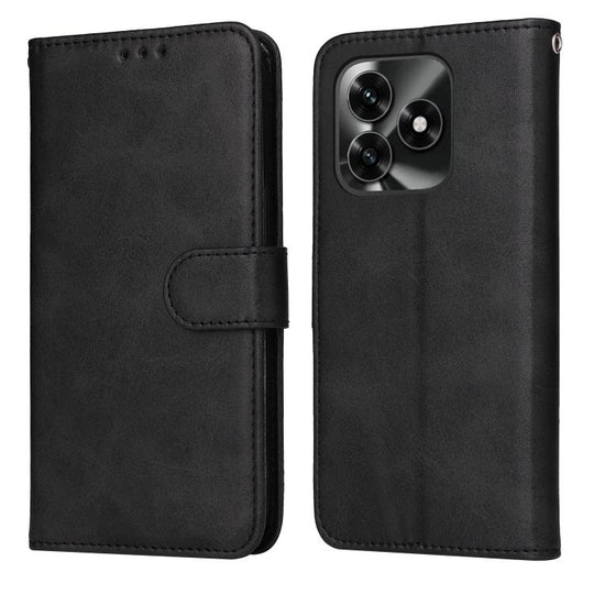 For Honor X5c Plus Classic Calf Texture Flip Leather Phone Case(Black)
