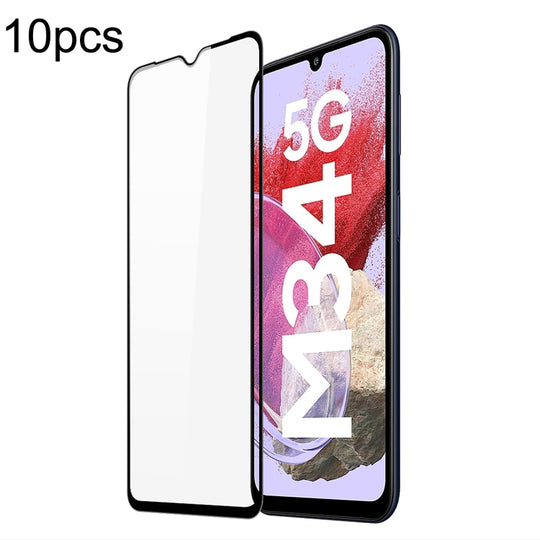 For Samsung Galaxy M34 5G 10pcs DUX DUCIS 0.33mm 9H Medium Alumina Tempered Glass Film