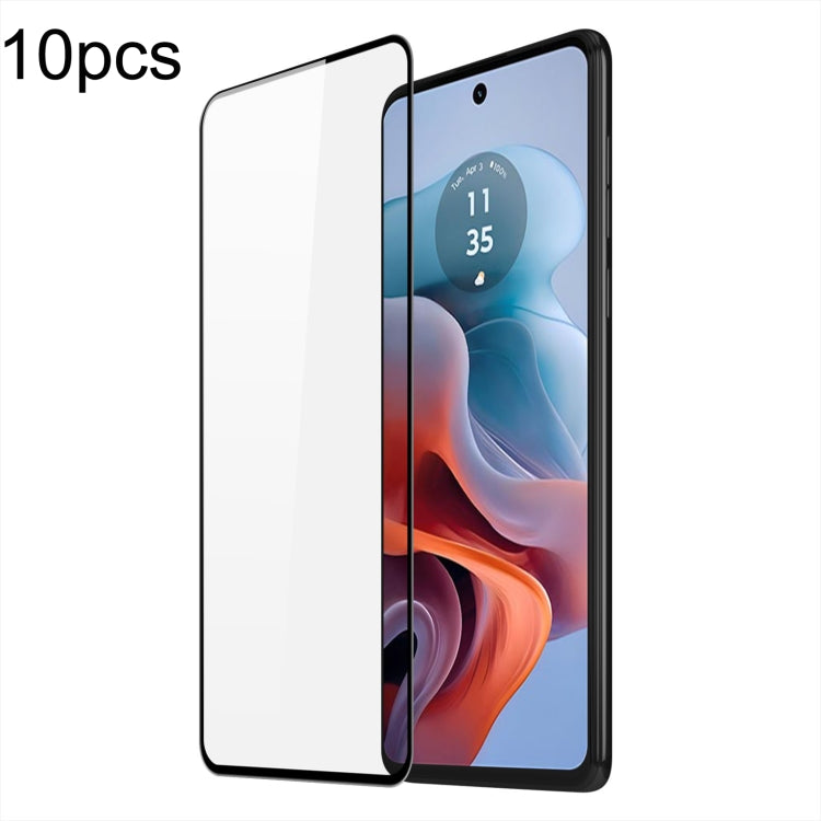 For Motorola Moto G34 10pcs DUX DUCIS 0.33mm 9H Medium Alumina Tempered Glass Film by DUX DUCIS