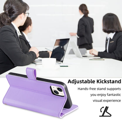 For Xiaomi 13 Sheep Texture Cross-body Zipper Wallet Leather Phone Case(Purple) - Xiaomi Cases by buy2fix | Online Shopping UK | buy2fix