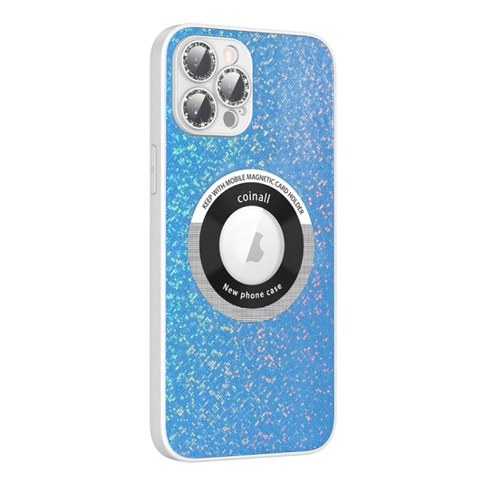 For iPhone 11 Colorful Glitter Magnetic Magsafe TPU + PC Phone Case(Blue) by buy2fix