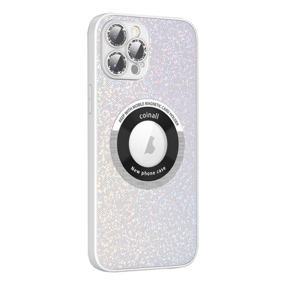 For iPhone 11 Pro Colorful Glitter Magnetic Magsafe TPU + PC Phone Case(White) by buy2fix