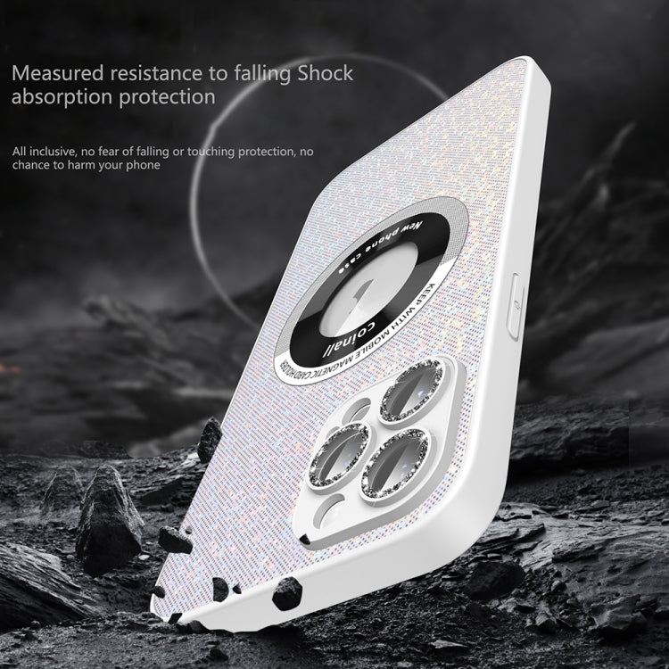 For iPhone 11 Colorful Glitter Magnetic Magsafe TPU + PC Phone Case(Bright Yellow) by buy2fix