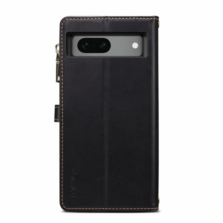 For Google Pixel 8A ESEBLE Star Series Lanyard Zipper Wallet RFID Leather Case(Black) - Google Cases by ESEBLE | Online Shopping UK | buy2fix