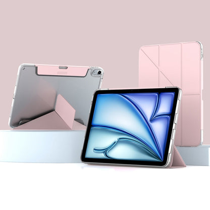 For iPad Air 13 2025 / 2024 Mutural Deformation Stand Smart Leather Tablet Case(Pink) - iPad Air 13 2025 / 2024 Cases by Mutural | Online Shopping UK | buy2fix