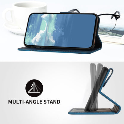 For Xiaomi Redmi K70E Line Pattern Skin Feel Leather Phone Case(Royal Blue) - Xiaomi Cases by buy2fix | Online Shopping UK | buy2fix