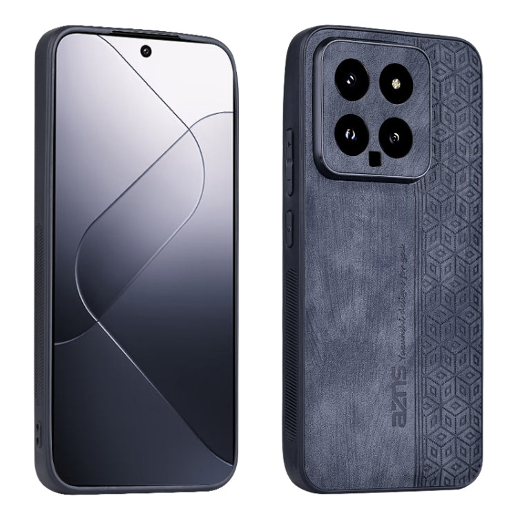 For Xiaomi 14 AZNS 3D Embossed Skin Feel Phone Case(Black) - Xiaomi Cases by AZNS | Online Shopping UK | buy2fix