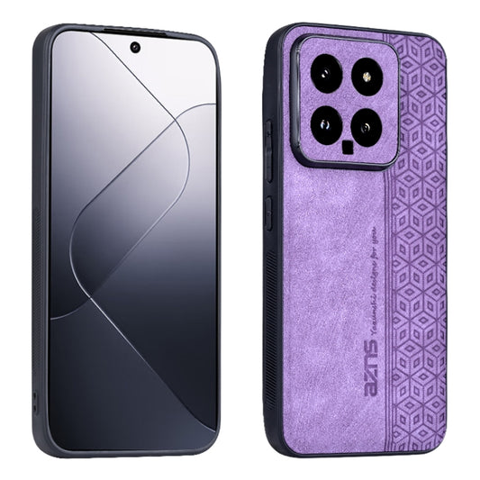 For Xiaomi 14 AZNS 3D Embossed Skin Feel Phone Case(Purple) - Xiaomi Cases by AZNS | Online Shopping UK | buy2fix