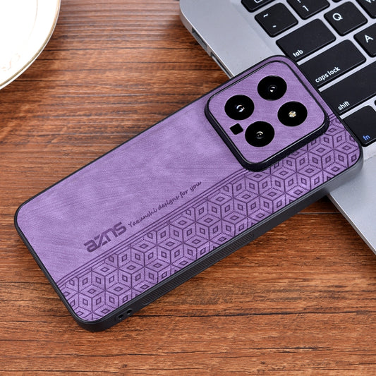 For Xiaomi 14 AZNS 3D Embossed Skin Feel Phone Case(Purple) - Xiaomi Cases by AZNS | Online Shopping UK | buy2fix
