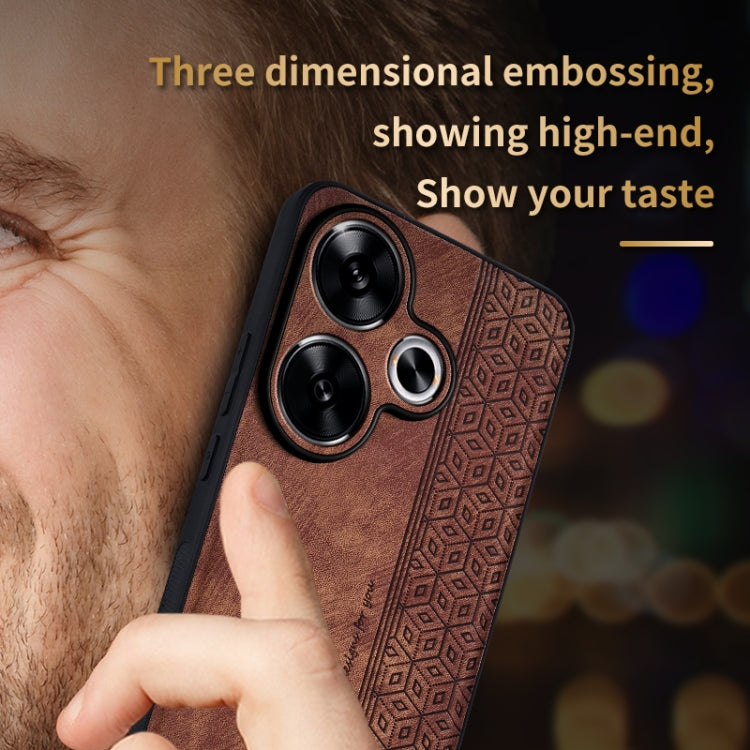 For Xiaomi Redmi Turbo 3 AZNS 3D Embossed Skin Feel Phone Case(Black) - Xiaomi Cases by AZNS | Online Shopping UK | buy2fix