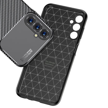 For Samsung Galaxy A05s Carbon Fiber Texture Shockproof TPU Phone Case(Black) by buy2fix
