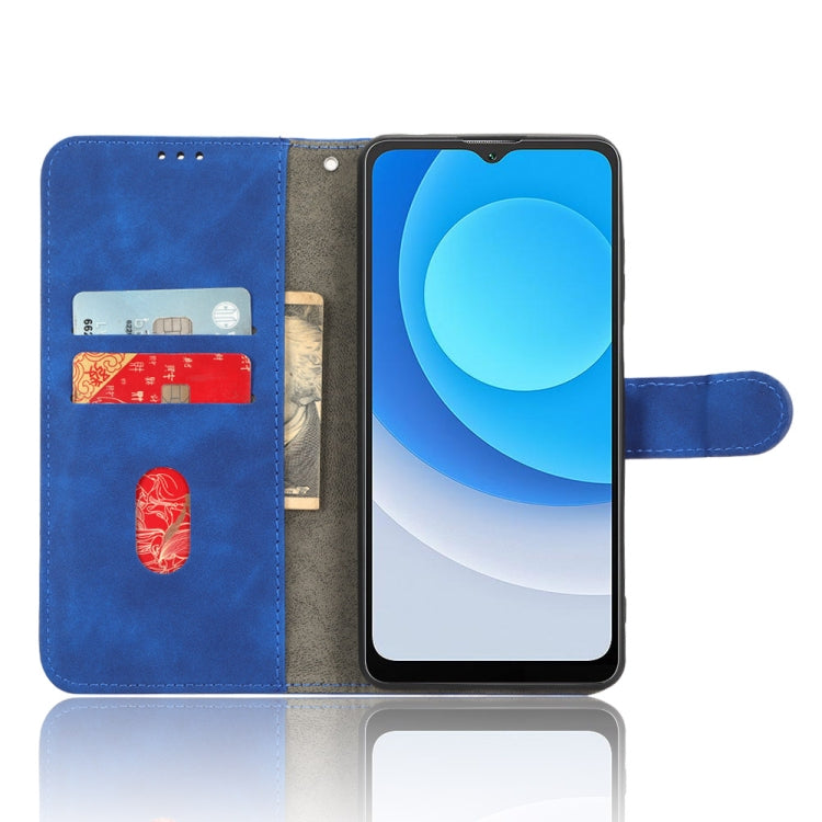 For Blackview A53 Pro Skin Feel Magnetic Flip Leather Phone Case(Blue) by buy2fix