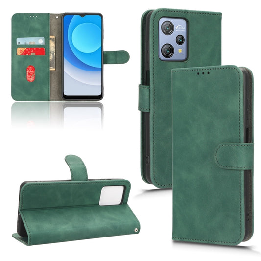 For Blackview A53 Pro Skin Feel Magnetic Flip Leather Phone Case(Green) by buy2fix