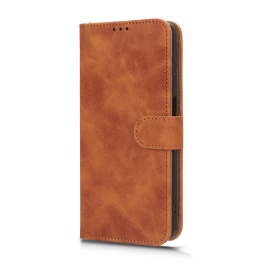 For Blackview A53 Pro Skin Feel Magnetic Flip Leather Phone Case(Brown) by buy2fix
