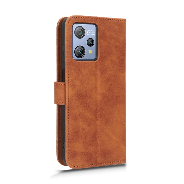 For Blackview A53 Pro Skin Feel Magnetic Flip Leather Phone Case(Brown) by buy2fix