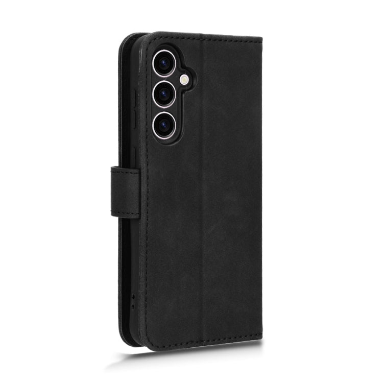 For Samsung Galaxy S23 FE 5G Skin Feel Magnetic Flip Leather Phone Case(Black) by buy2fix