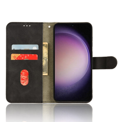 For Samsung Galaxy S23 FE 5G Skin Feel Magnetic Flip Leather Phone Case(Black) by buy2fix