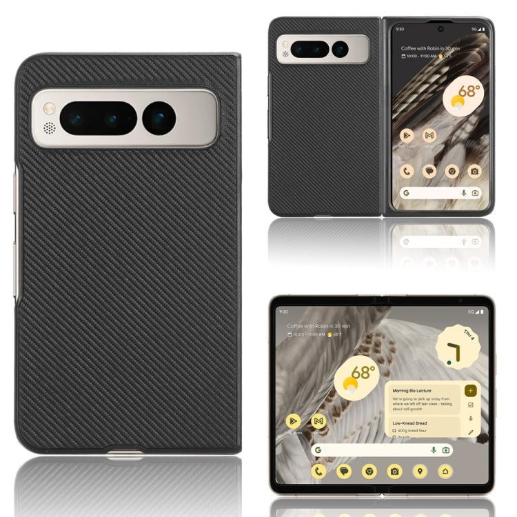 For Google Pixel Fold PU Leather PC Phone Case(Black) by buy2fix