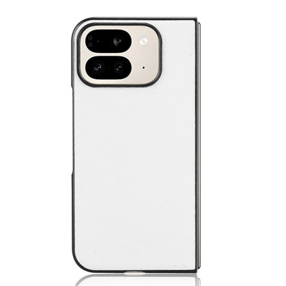 For Google Pixel 9 Pro Fold PU Leather PC Phone Case(White) by buy2fix