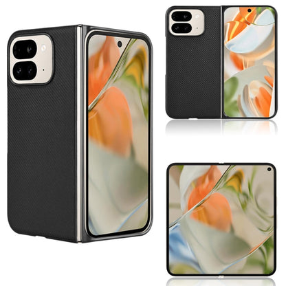 For Google Pixel 9 Pro Fold PU Leather PC Phone Case(Black) by buy2fix