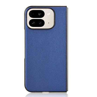 For Google Pixel 9 Pro Fold PU Leather PC Phone Case(Blue) by buy2fix