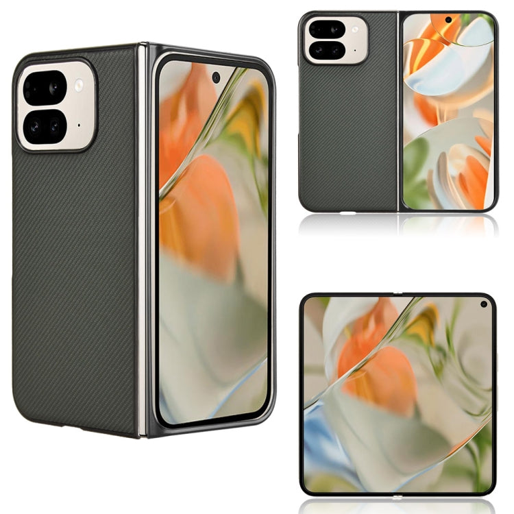 For Google Pixel 9 Pro Fold PU Leather PC Phone Case(Green) by buy2fix