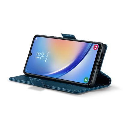 For Samsung Galaxy A34 5G CaseMe 023 Butterfly Buckle Litchi Texture RFID Anti-theft Leather Phone Case(Blue) by CaseMe