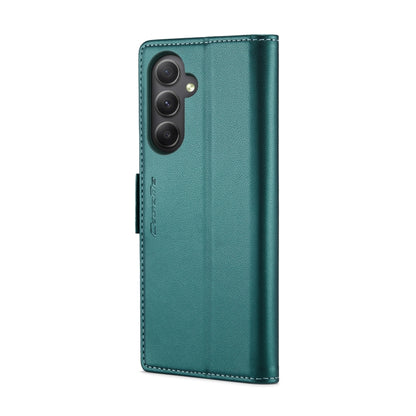 For Samsung Galaxy A34 5G CaseMe 023 Butterfly Buckle Litchi Texture RFID Anti-theft Leather Phone Case(Pearly Blue) by CaseMe