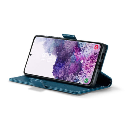 For Samsung Galaxy S20 CaseMe 023 Butterfly Buckle Litchi Texture RFID Anti-theft Leather Phone Case(Blue) - Galaxy Phone Cases by CaseMe | Online Shopping UK | buy2fix