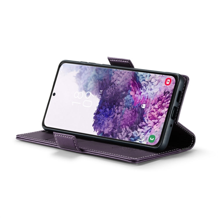 For Samsung Galaxy S20 CaseMe 023 Butterfly Buckle Litchi Texture RFID Anti-theft Leather Phone Case(Pearly Purple) - Galaxy Phone Cases by CaseMe | Online Shopping UK | buy2fix