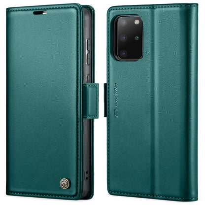 For Samsung Galaxy S20+ CaseMe 023 Butterfly Buckle Litchi Texture RFID Anti-theft Leather Phone Case(Pearly Blue) - Galaxy Phone Cases by CaseMe | Online Shopping UK | buy2fix