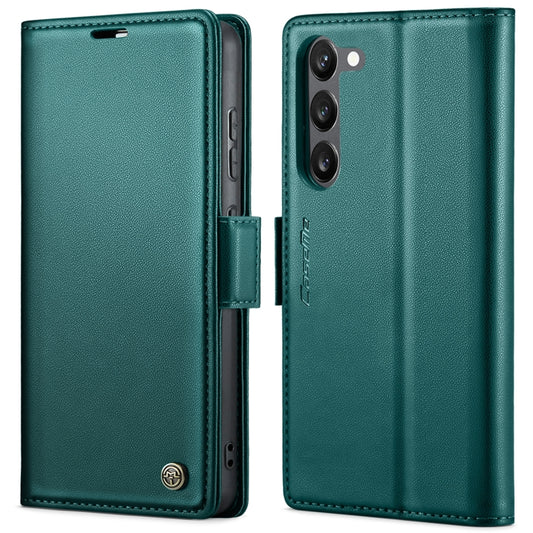For Samsung Galaxy S23 5G CaseMe 023 Butterfly Buckle Litchi Texture RFID Anti-theft Leather Phone Case(Pearly Blue) - Galaxy S23 5G Cases by CaseMe | Online Shopping UK | buy2fix