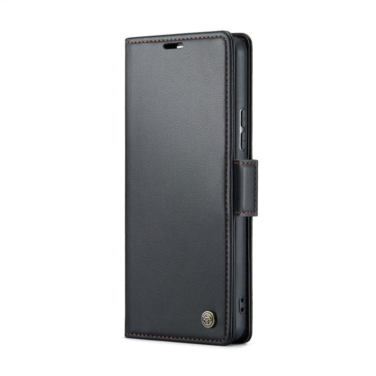 For Samsung Galaxy A53 CaseMe 023 Butterfly Buckle Litchi Texture RFID Anti-theft Leather Phone Case(Black) - Galaxy Phone Cases by CaseMe | Online Shopping UK | buy2fix