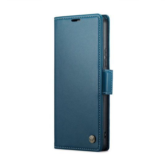 For Samsung Galaxy A53 CaseMe 023 Butterfly Buckle Litchi Texture RFID Anti-theft Leather Phone Case(Blue) - Galaxy Phone Cases by CaseMe | Online Shopping UK | buy2fix
