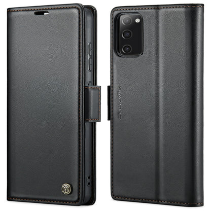 For Samsung Galaxy S20 FE CaseMe 023 Butterfly Buckle Litchi Texture RFID Anti-theft Leather Phone Case(Black) - Galaxy S20 FE Cases by CaseMe | Online Shopping UK | buy2fix